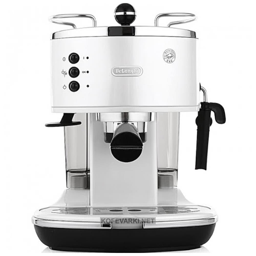 De'Longhi Icona ECO 311.W Kaffeemaschine – Mit Cappuccinatore, 15 Bar, Für Espresso & Cappuccino